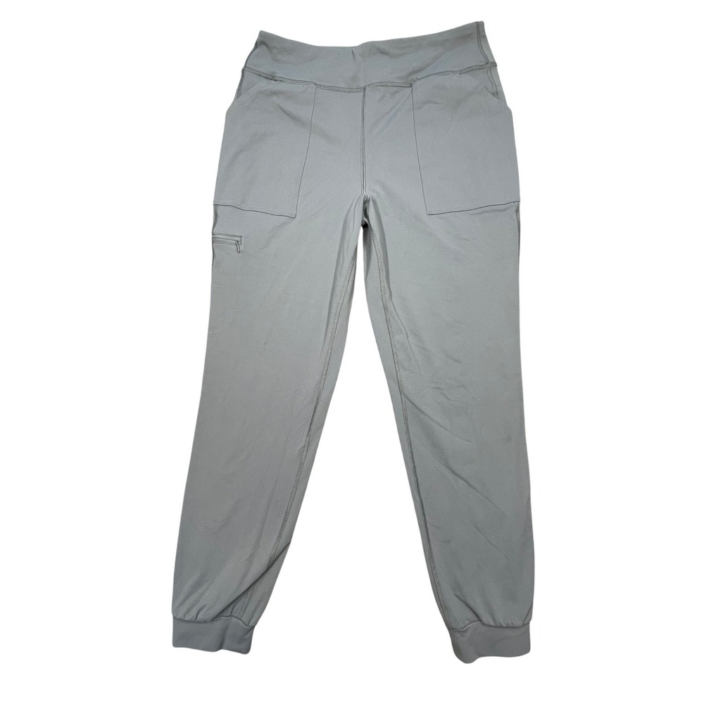 Duluth Gray No-Yank Supplex Nylon Stretch Cargo Jogger Pants Womens Medium